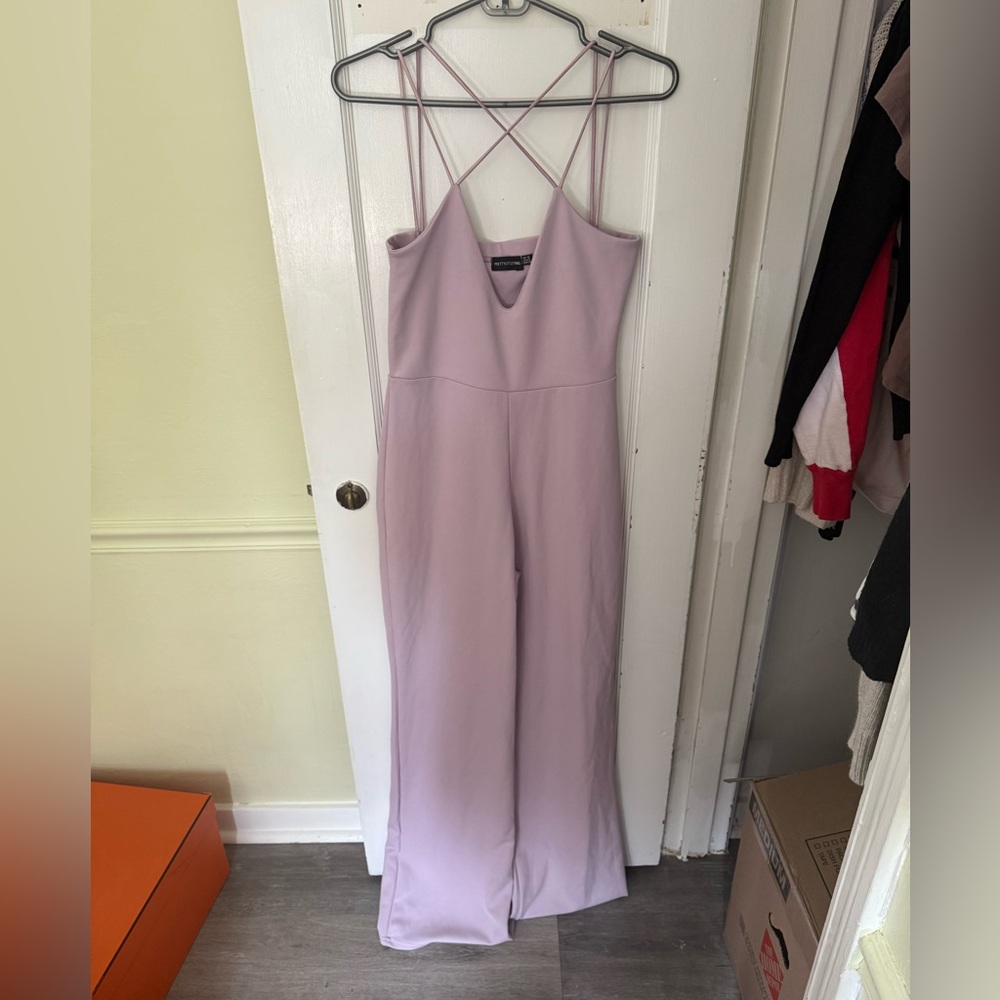 PrettyLittleThing Purple Jumpsuit